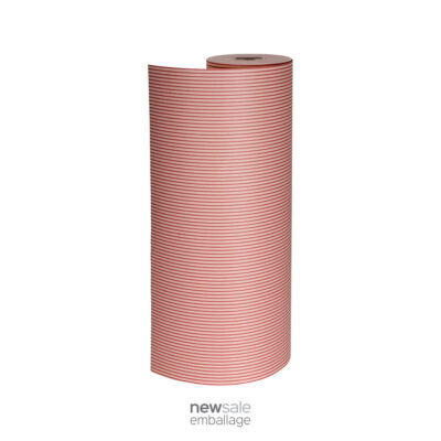 Julegavepapir, med røde striber 55 cm. X 150 M.